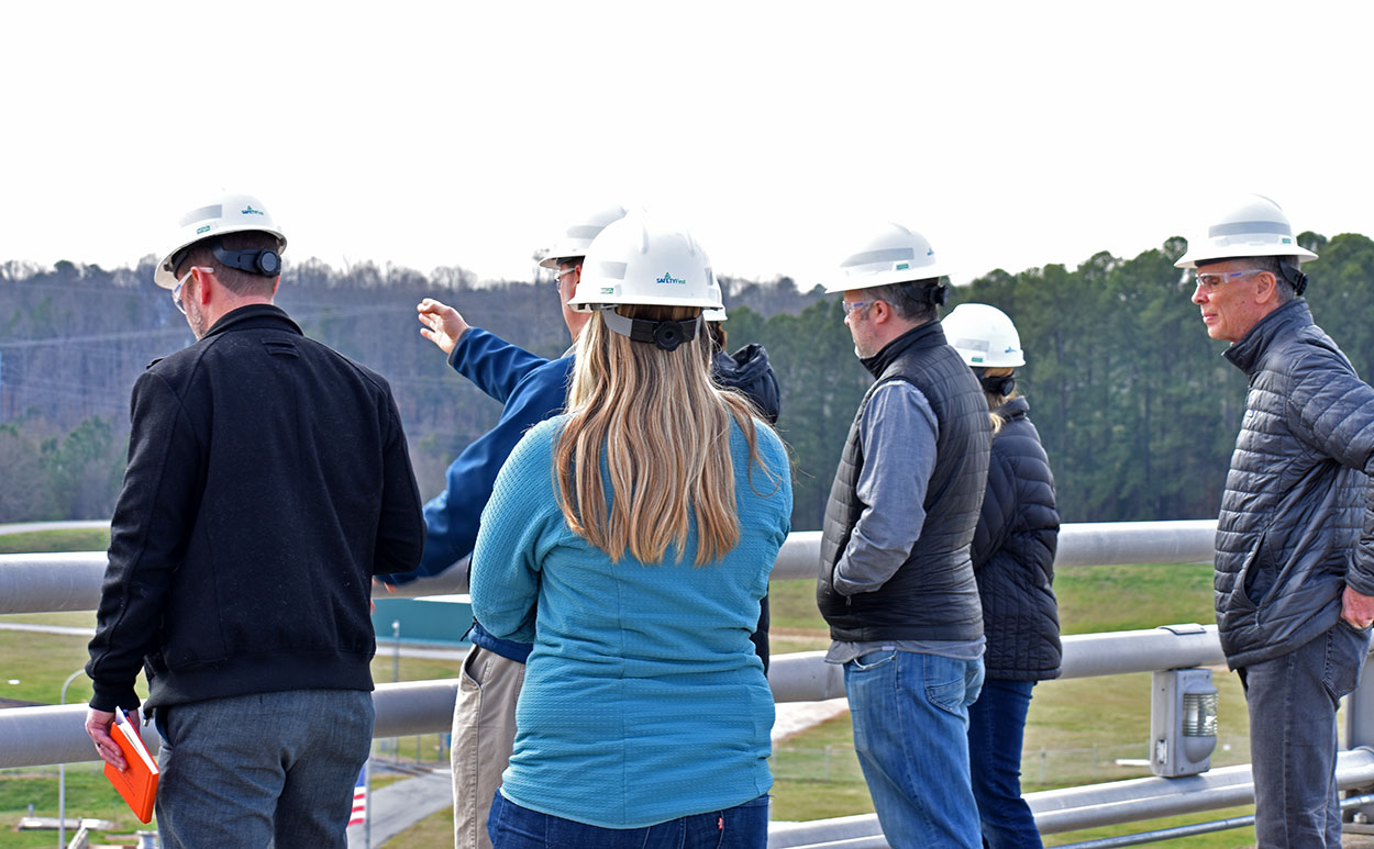 Citizens' Water Academy participants touring a water facility