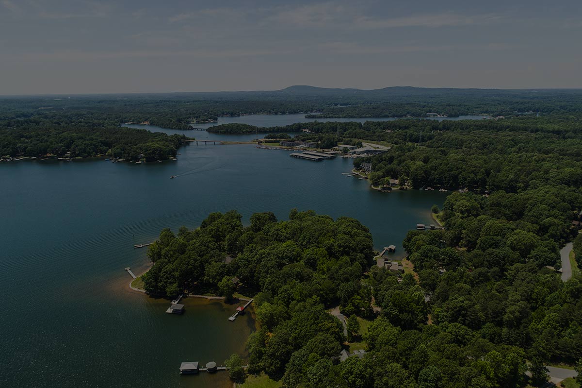 Aerial view of Lake Norman